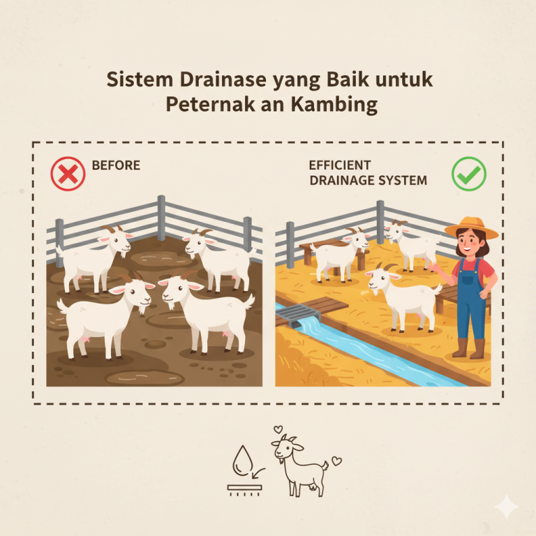 Sistem Drainase yang Baik untuk Peternakan Kambing