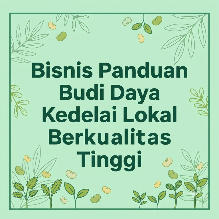Panduan Budi Daya Kedelai Lokal Berkualitas Tinggi