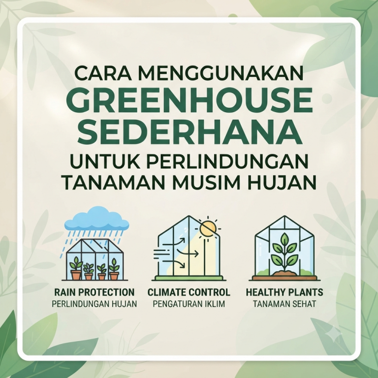 Greenhouse Sederhana untuk Perlindungan Tanaman